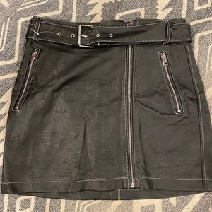 NWT Leather mini skirt